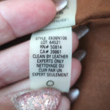 Elie Tahari Leather Blazer Brown Leather Size Medium Three-Button Jacket