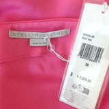 Stella McCartney Falabella Crystal-Chain Mini Dress Pink Satin Size 36 NEW