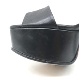 Gucci Platform Ankle Strap Sandals Black Leather Size 37.5