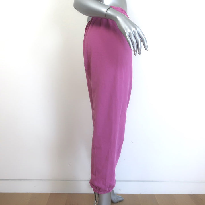 FREECITY Logo Sweatpants Tokyo Pink Cotton Terry Size Large