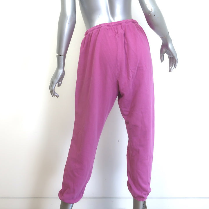 FREECITY Logo Sweatpants Tokyo Pink Cotton Terry Size Large
