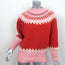 Trovata Birds Of Paradis Kimi Fair Isle Sweater Red/Pink Size Extra Small