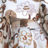 Dorothee Schumacher Summer Ease Open Back Midi Dress Beige Floral Print Size 2