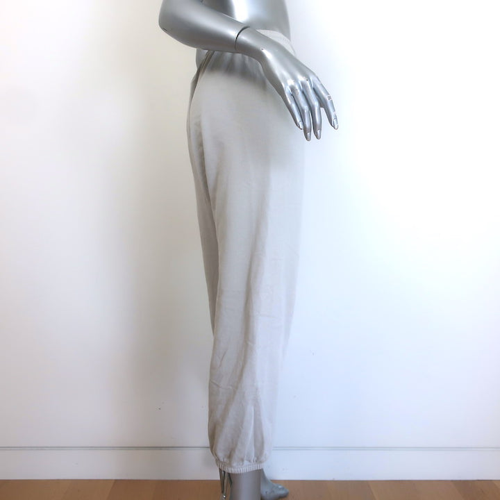 FREECITY Logo Sweatpants Stardust Gray Cotton Terry Size Large