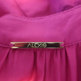 Alexis Raissa Eyelet-Embroidered Tiered Midi Dress Pink Cotton Size Extra Small