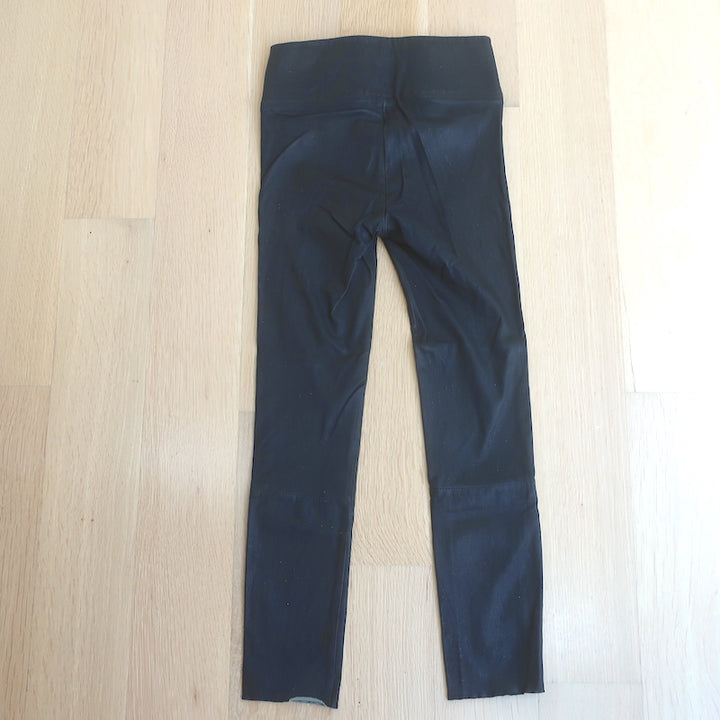 SPRWMN High Waist Leather Ankle Leggings Black Size Small