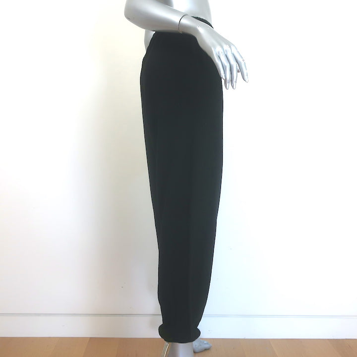 FREECITY Logo Sweatpants Black Cotton Terry Size Large