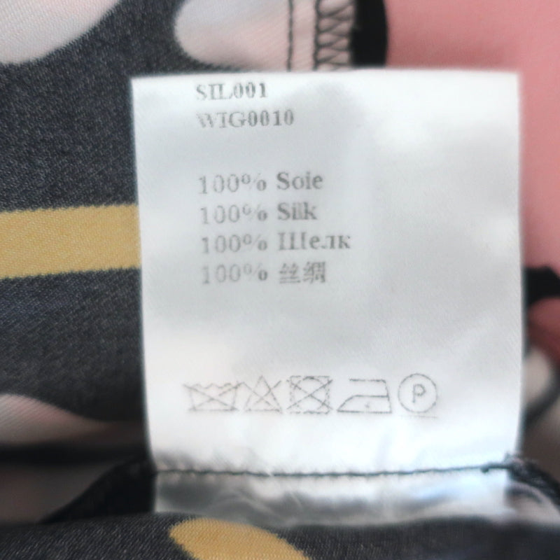 La DoubleJ Sorella Dress Ali Rosa Pink/Black Printed Silk Twill Size Extra Small