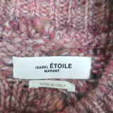 Isabel Marant Etoile Raith Puff Sleeve Sweater Pink Cable Knit Size 38