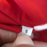 Ulla Johnson Neela Tassel-Tie Midi Dress Red Printed Chiffon Size 6