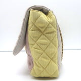 Chanel Tricolor Reissue 2.55 Quilted Faille Jumbo Flap Bag Light Gray/Lilac