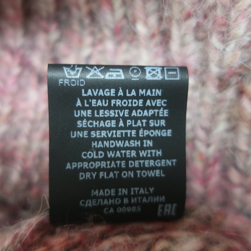 Isabel Marant Etoile Raith Puff Sleeve Sweater Pink Cable Knit Size 38