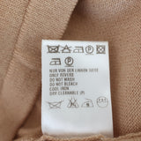 Escada Sleeveless Turtleneck Top Beige Cashmere-Blend Knit Size 38