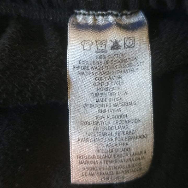 FREECITY Logo Sweatpants Black Cotton Terry Size Large