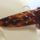 Chanel Quilted CC Polarized Sunglasses Amber Tortoise 54mm 5483-A 1077/S9