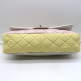 Chanel Tricolor Reissue 2.55 Quilted Faille Jumbo Flap Bag Light Gray/Lilac