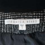 Veronica Beard Gia Tweed Dickey Jacket Black Plaid Size 4 One-Button Blazer