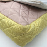 Chanel Tricolor Reissue 2.55 Quilted Faille Jumbo Flap Bag Light Gray/Lilac