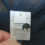 Ulla Johnson Aurelie Midi Dress Black/Gold Metallic Printed Chiffon Size 4