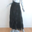 Zimmermann Sabotage Button-Front Maxi Skirt Black Striped Silk Size 1