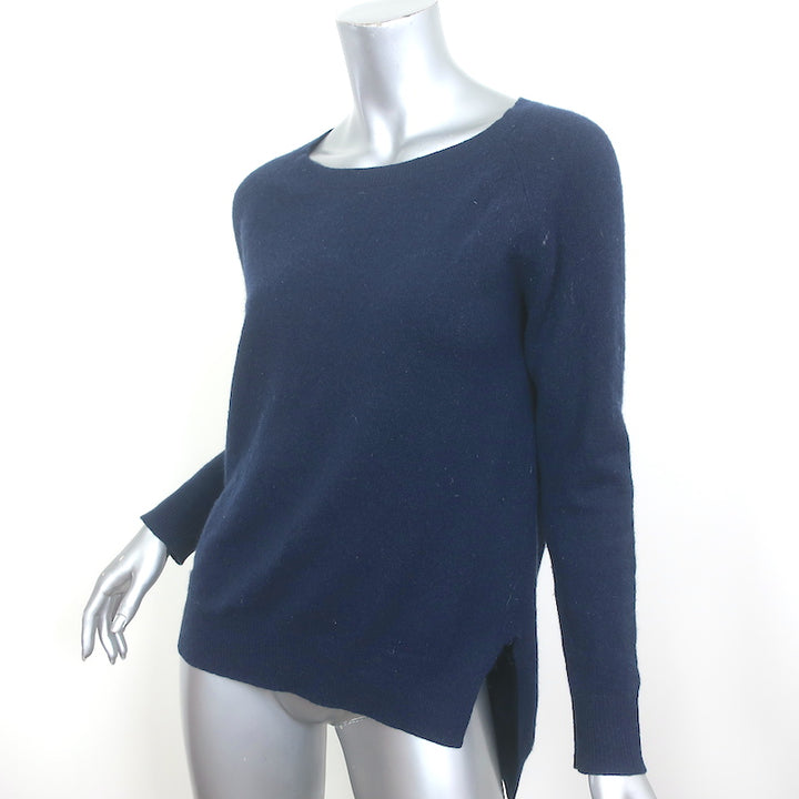 360 Sweater Cashmere Pullover Navy Size Small