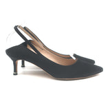 Vetements + Manolo Blahnik Satin Slingback Pumps Black Size 38