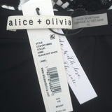 Alice + Olivia Darma Checked Tweed Crossover Skort Black/White Size 10 NEW