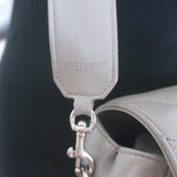 Saint Laurent Loulou Large Crossbody Gray Quilted Leather Chain Strap Bag