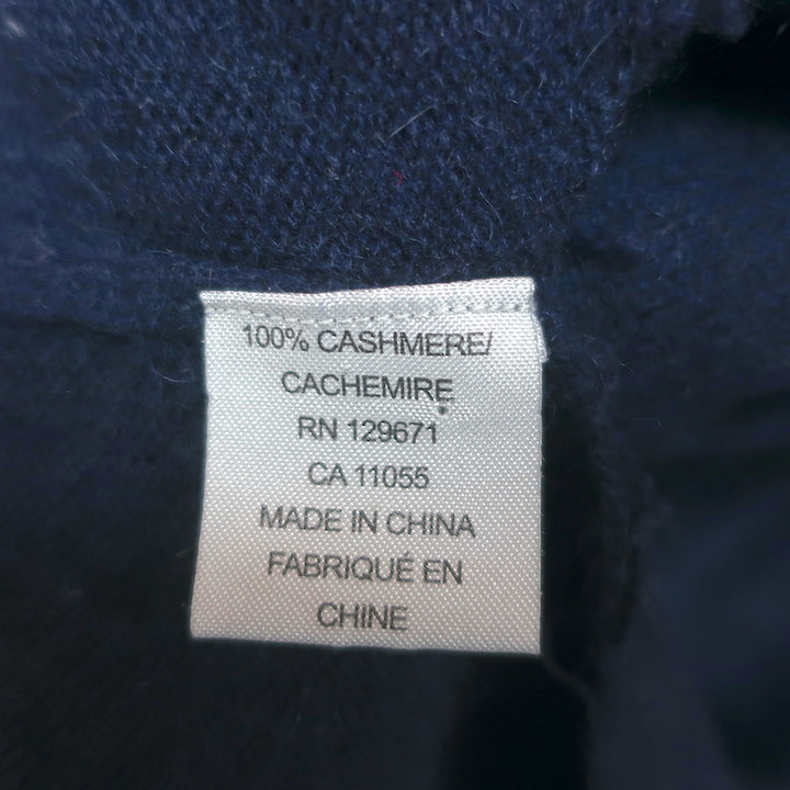 360 Sweater Cashmere Pullover Navy Size Small