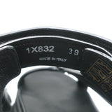 Prada Thunder Sport Sandals Black Leather Size 39