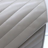 Saint Laurent Loulou Large Crossbody Gray Quilted Leather Chain Strap Bag