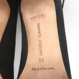 Vetements + Manolo Blahnik Satin Slingback Pumps Black Size 38