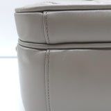 Saint Laurent Loulou Large Crossbody Gray Quilted Leather Chain Strap Bag