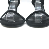 KHAITE Seigel Two-Strap Sandals Black Suede Size 37