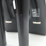 Gucci Leila Studded Platform Ankle Strap Sandals Black Leather Size 37.5