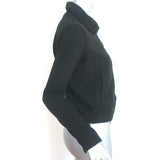 James Perse Drawstring-Hem Jacket Black Cotton Size 1