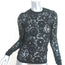 Valentino Long Sleeve Lace Top Black Size 38