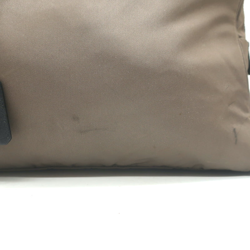 Prada Tessuto Nylon Tote Olive Brown Small Shoulder Bag