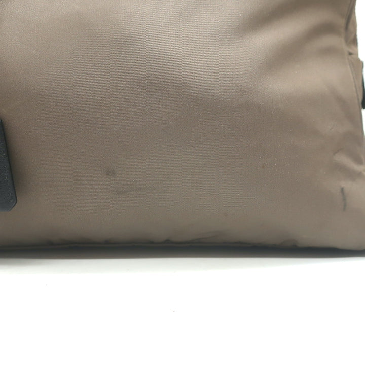 Prada Tessuto Nylon Tote Olive Brown Small Shoulder Bag