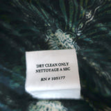 Ulla Johnson Tie-Neck Top Lilli Green Floral Print Size 6 Flutter Sleeve Blouse