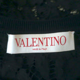 Valentino Long Sleeve Lace Top Black Size 38