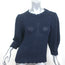 G. Label Goop Amylee Puff Sleeve Sweater Navy Chunky Cotton Knit Size Medium