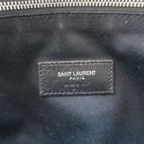 Saint Laurent Loulou Large Crossbody Gray Quilted Leather Chain Strap Bag