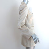 By Malene Birger Porter Blazer Champagne Satin Size 34 Three-Button Jacket