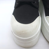 Celine Triomphe Platform High Top Sneakers Black Canvas Size 37 US 8
