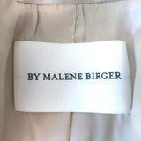 By Malene Birger Porter Blazer Champagne Satin Size 34 Three-Button Jacket