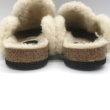 JW Anderson Shearling Penny Loafer Mules Brown Leather Size 38