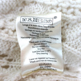 Sezane Anahi Crochet Knit Cardigan Cream Cotton-Alpaca Size Small