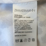 Zimmermann Sabotage Belted Button-Front Midi Dress Leopard Print Silk Size 1