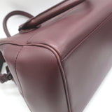 Bottega Veneta Ducale Intrecciato-Trim Bag Burgundy Leather Medium Crossbody